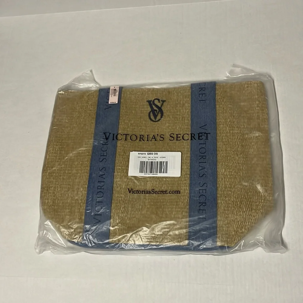 NWT Victoria Secret Straw Tote - One Size